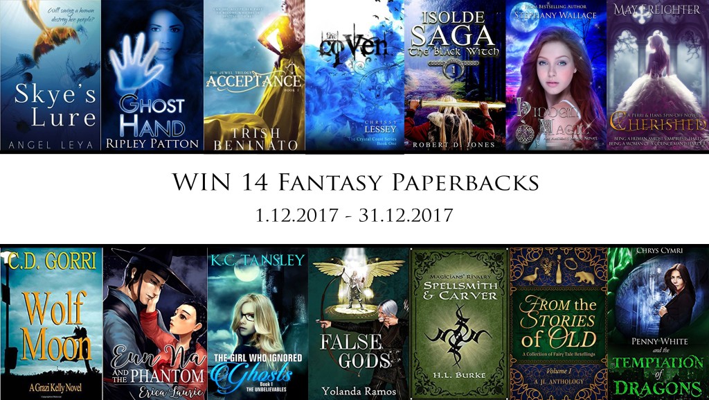Win 14 #Fantasy #Paperbacks, December 2017, hosted by GetLostInFantasy.com | www.AngeLeya.com