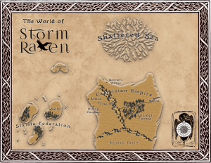 Map from Storm Raven by K Hanson | Tour organized by YA Bound | www.angeleya.com