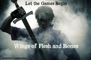 Promo image: Wings of Flesh and Bones by Cathrina Constantine | Tour organized by YA Bound | www.angeleya.com
