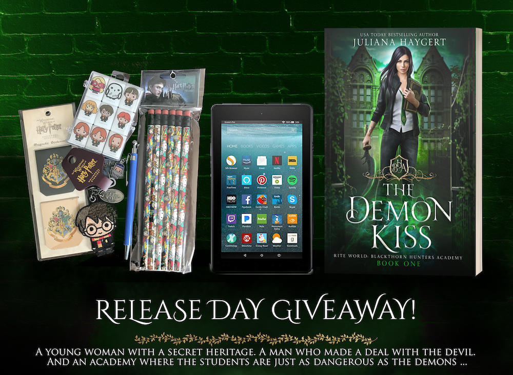 Giveaway: The Demon Kiss by Juliana Haygert | Tour organized by Xpresso Book Tours | www.angeleya.com