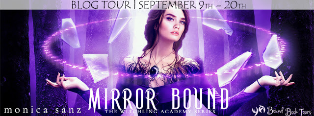 Book Tour: Mirror Bound by Monica Sanz | Blog tour organized by YA Bound | www.angeleya.com